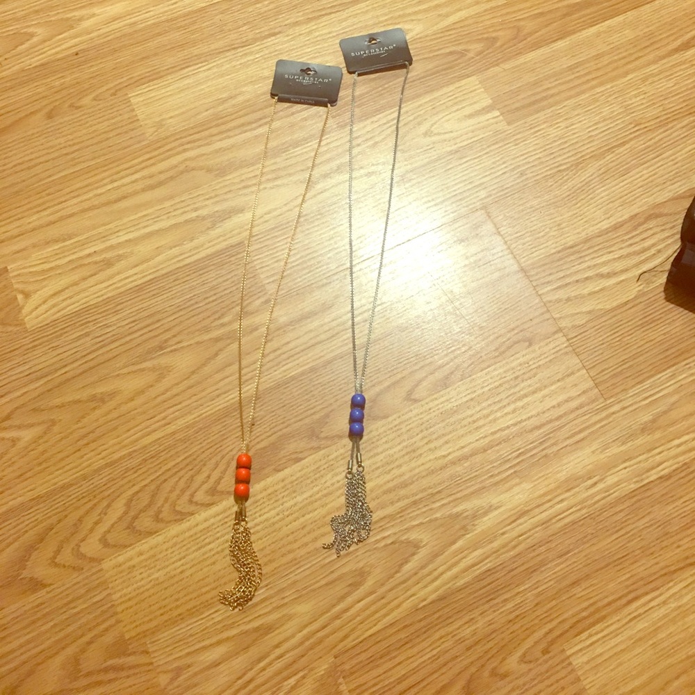 Two superstar tassel necklace NWT